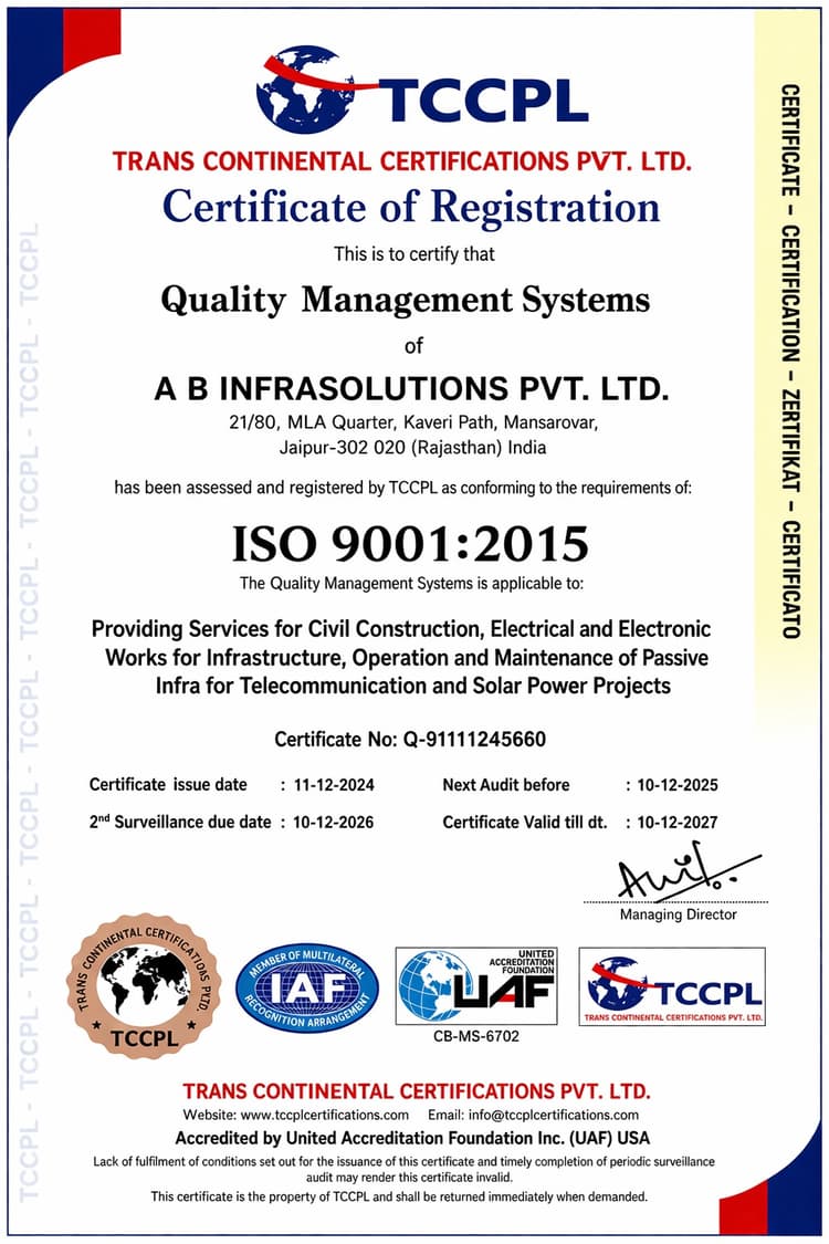 Company certificate